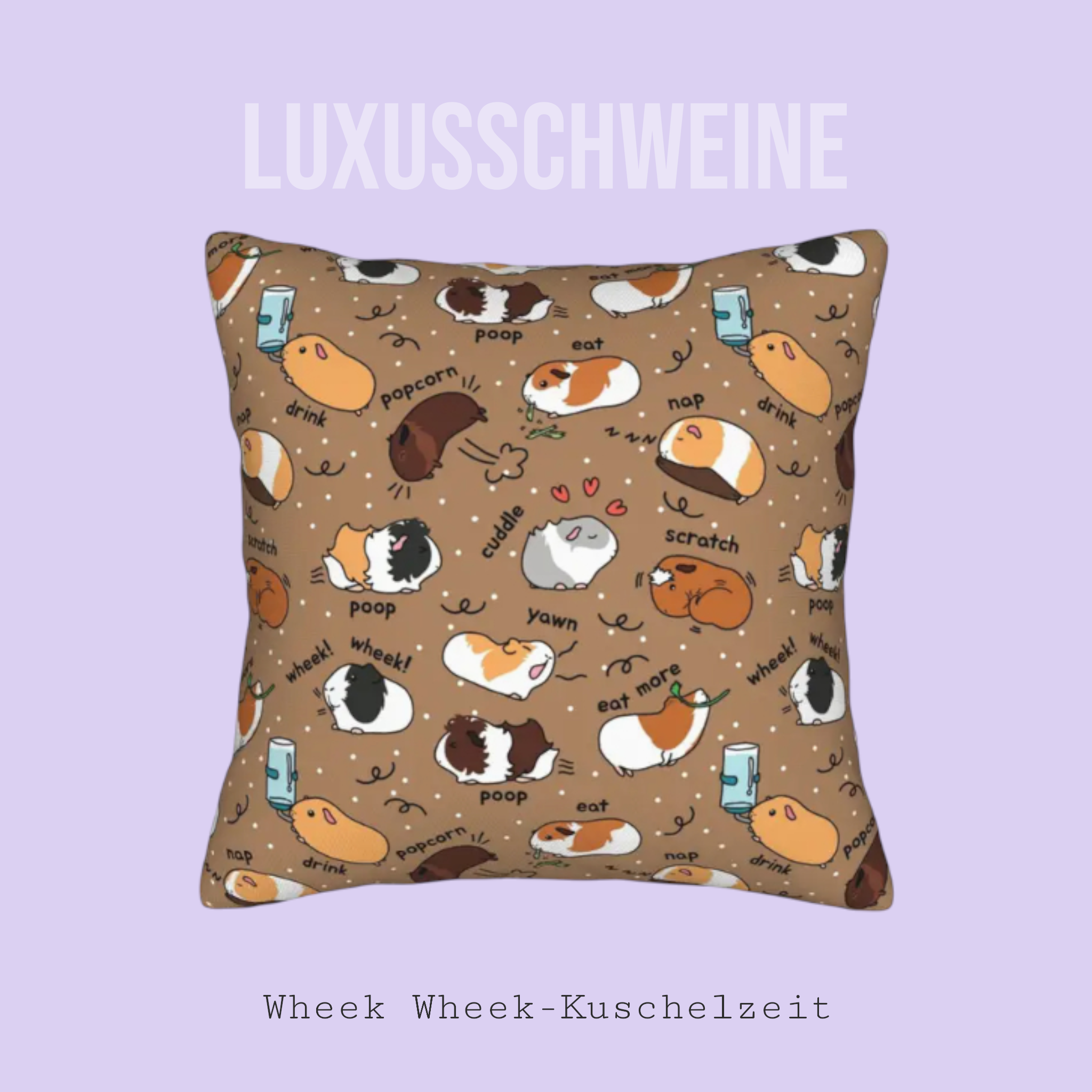 🛋️ Kissen „Meeri Poop Braun“ – Der humorvolle Hingucker für dein Zuhause