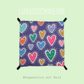 🌈 Hängematte „Herzen Lila“ – Bunte Herzen auf lila Kuschelwelt