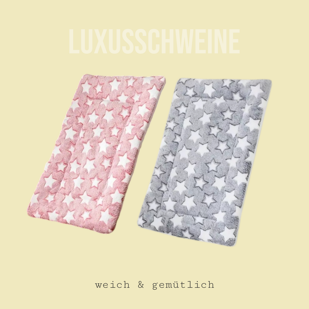 💗 Cuddle bed stars pink – soft &amp; cozy for guinea pigs