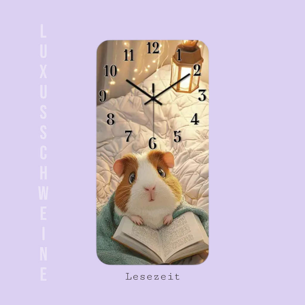 🕰️ Wanduhr „Lesezeit“ – Charmante Uhr für dein Zuhause