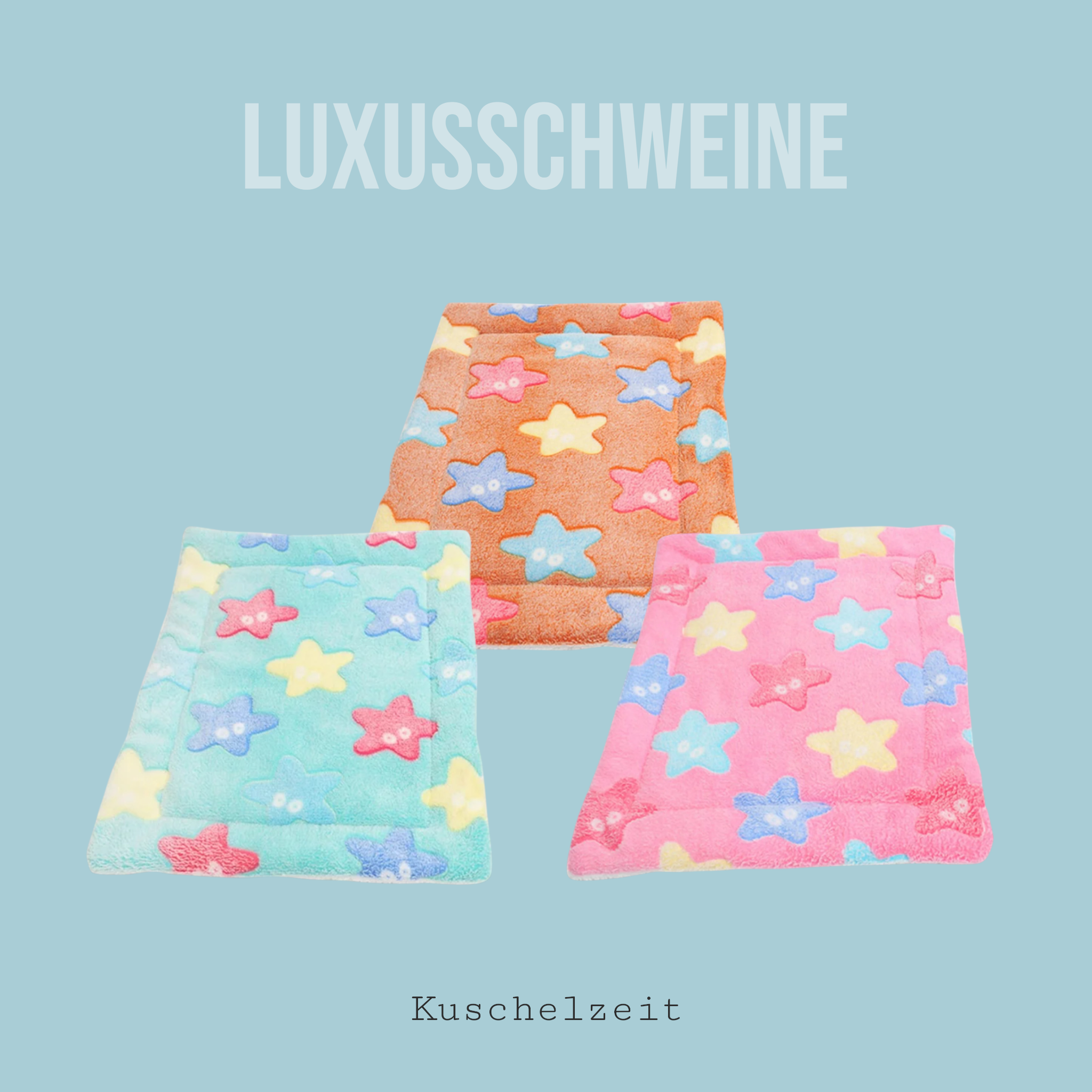 ⭐ Kuschelbett „Seestern“ – Verspielter Lieblingsplatz für deine Meerschweinchen