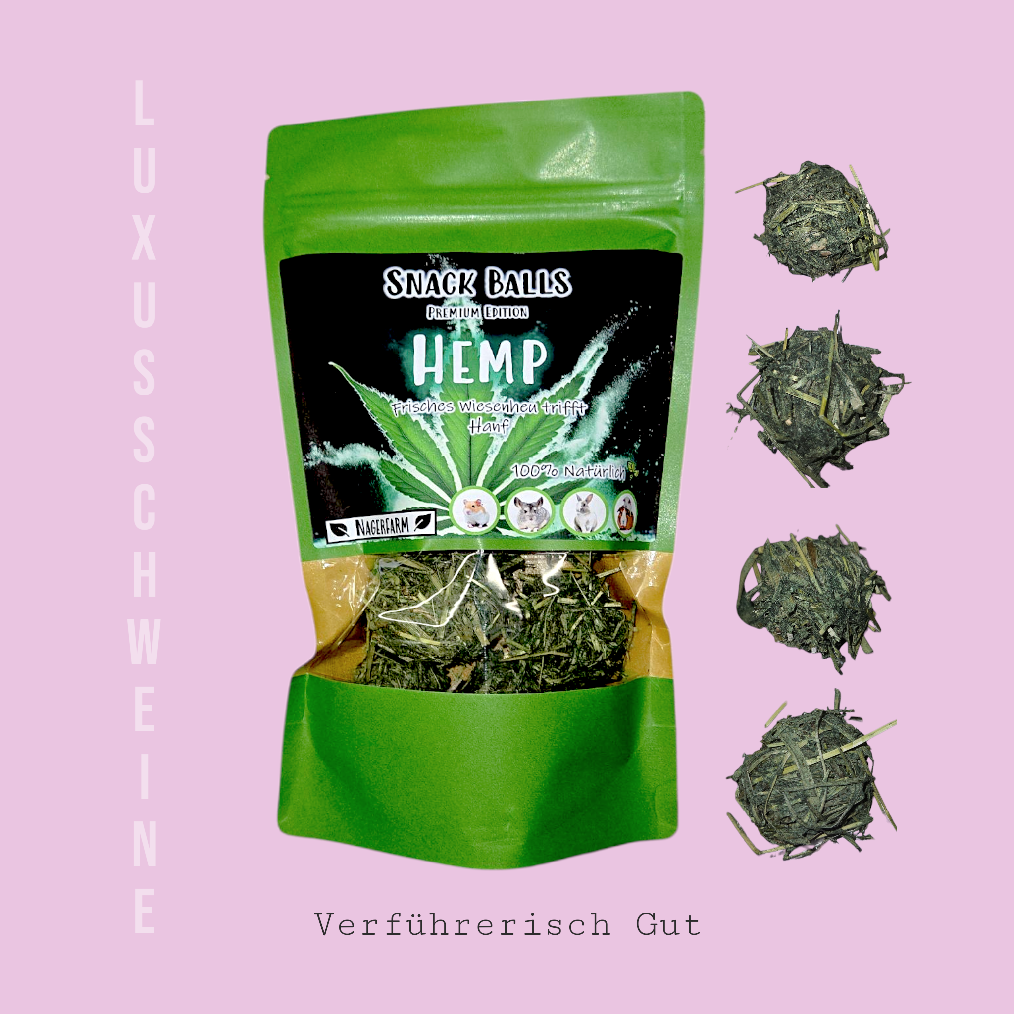 🌿Snack Balls Premium – Hanf - kleine Leckerbissen