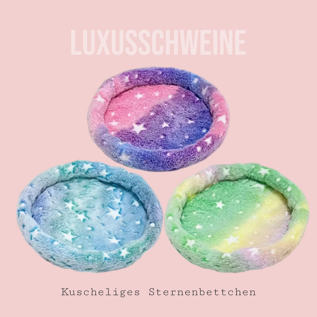 ⭐ Sternenbettchen – Rundes Kuschelbettchen zum Einkuscheln für deine Meerschweinchen