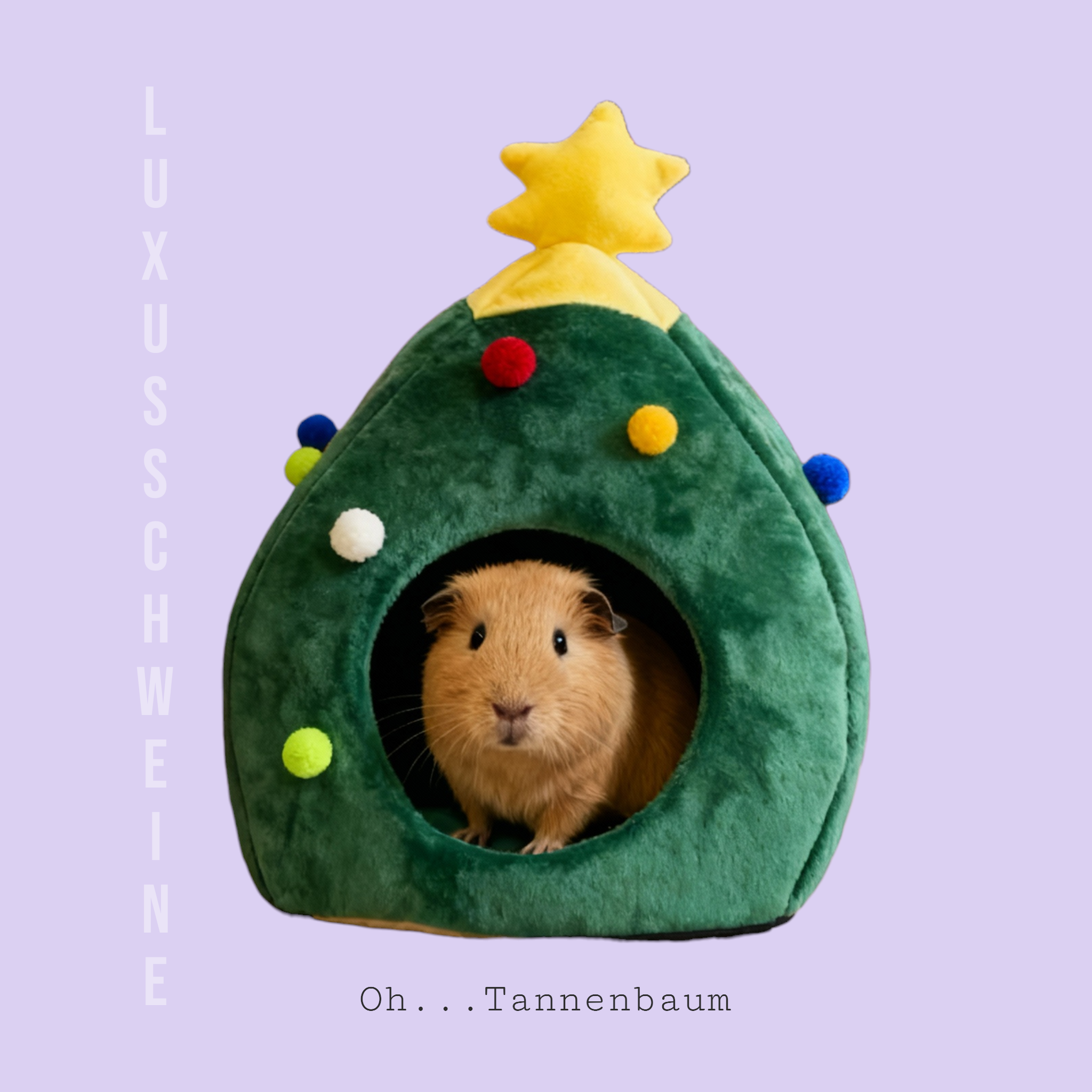 🎄 Oh Tannenbaumhaus – Das kuschelige Weihnachts-Versteck für deine Meerschweinchen