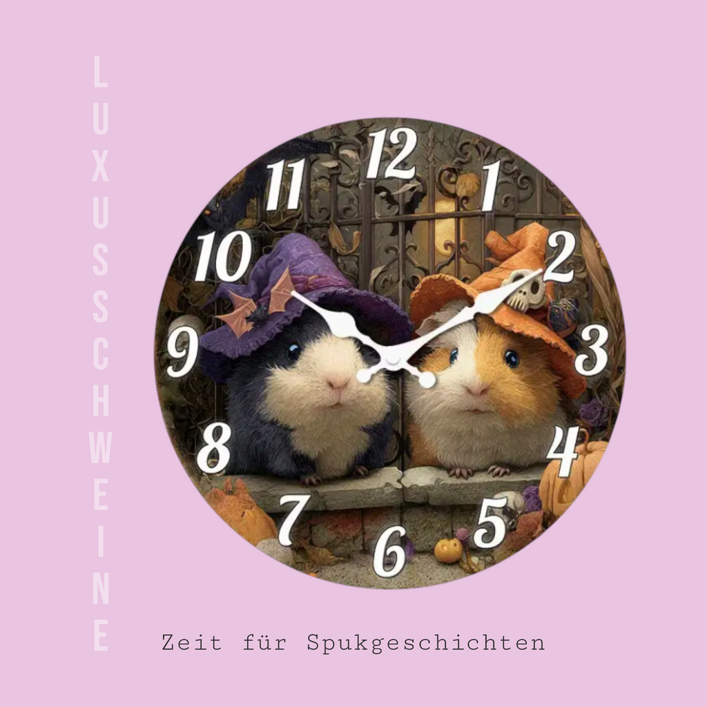 🕰️ Wanduhr „Halloween“ – Zeit für Grusel & Herbstzauber