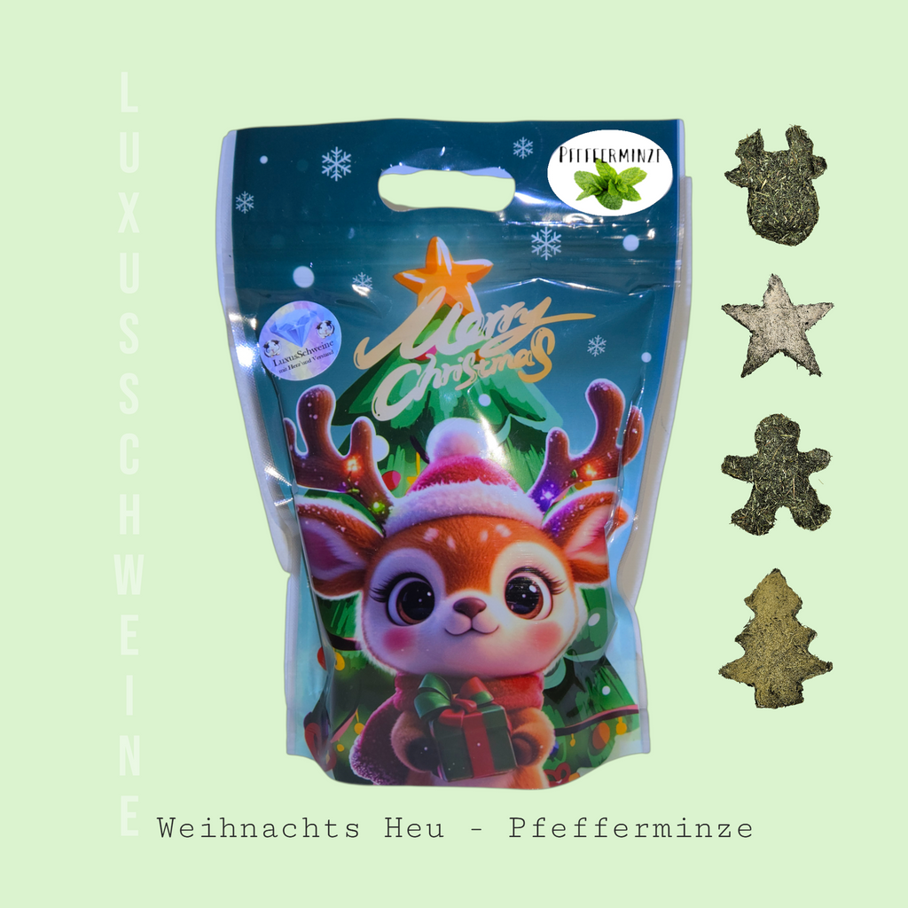 🎄 Weihnachtsheu – Pfefferminze - für Meerschweinchen