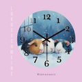 🕰️ Wanduhr „Winterzeit“ – Winterlicher Meerschweinchenzauber für dein Zuhause