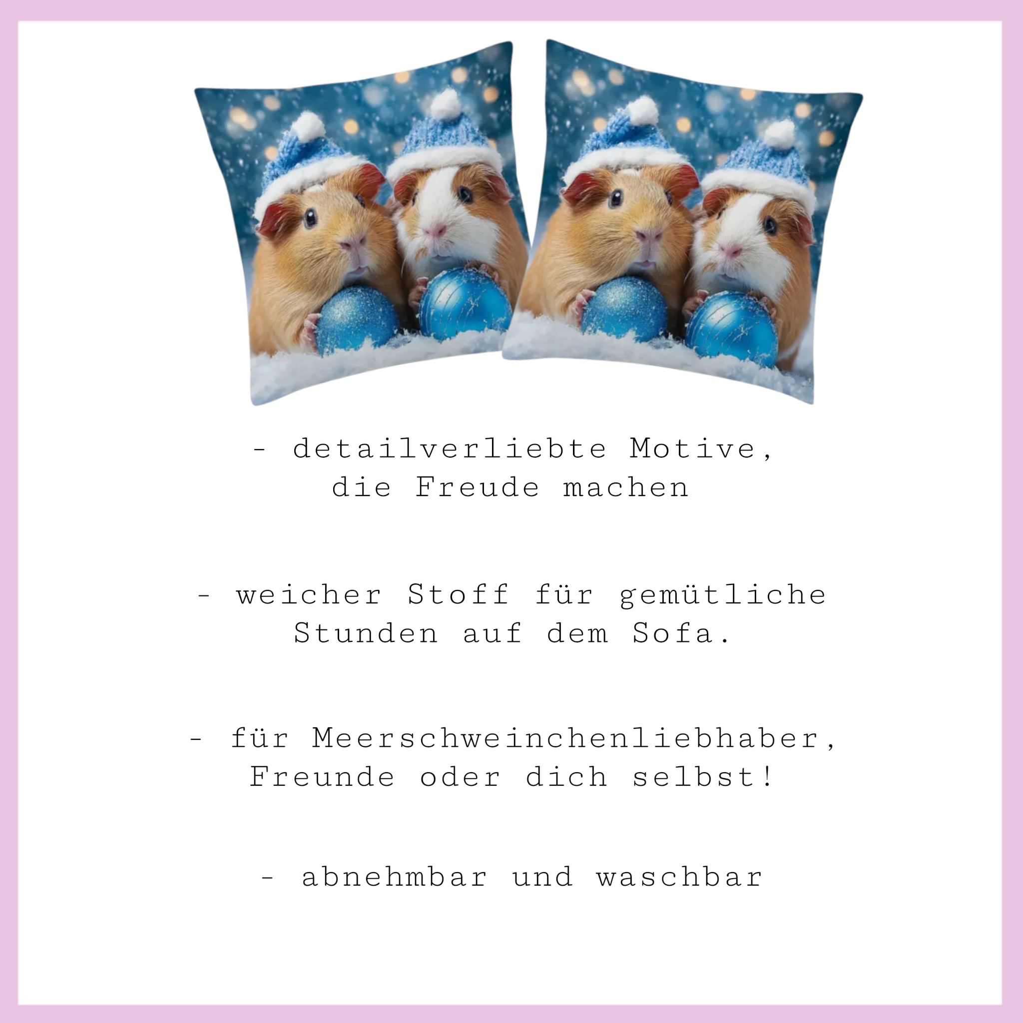 🛋️ Kissen „Winterzauber“ – Kuscheliger Winterzauber für dein Zuhause