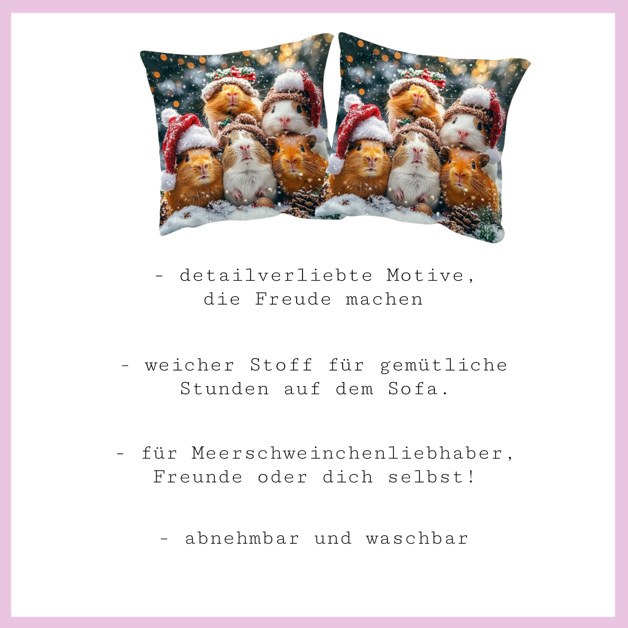 🛋️ Kissen „Wintertraum“ – Kuschelige Winterzauber für dein Zuhause ❄️