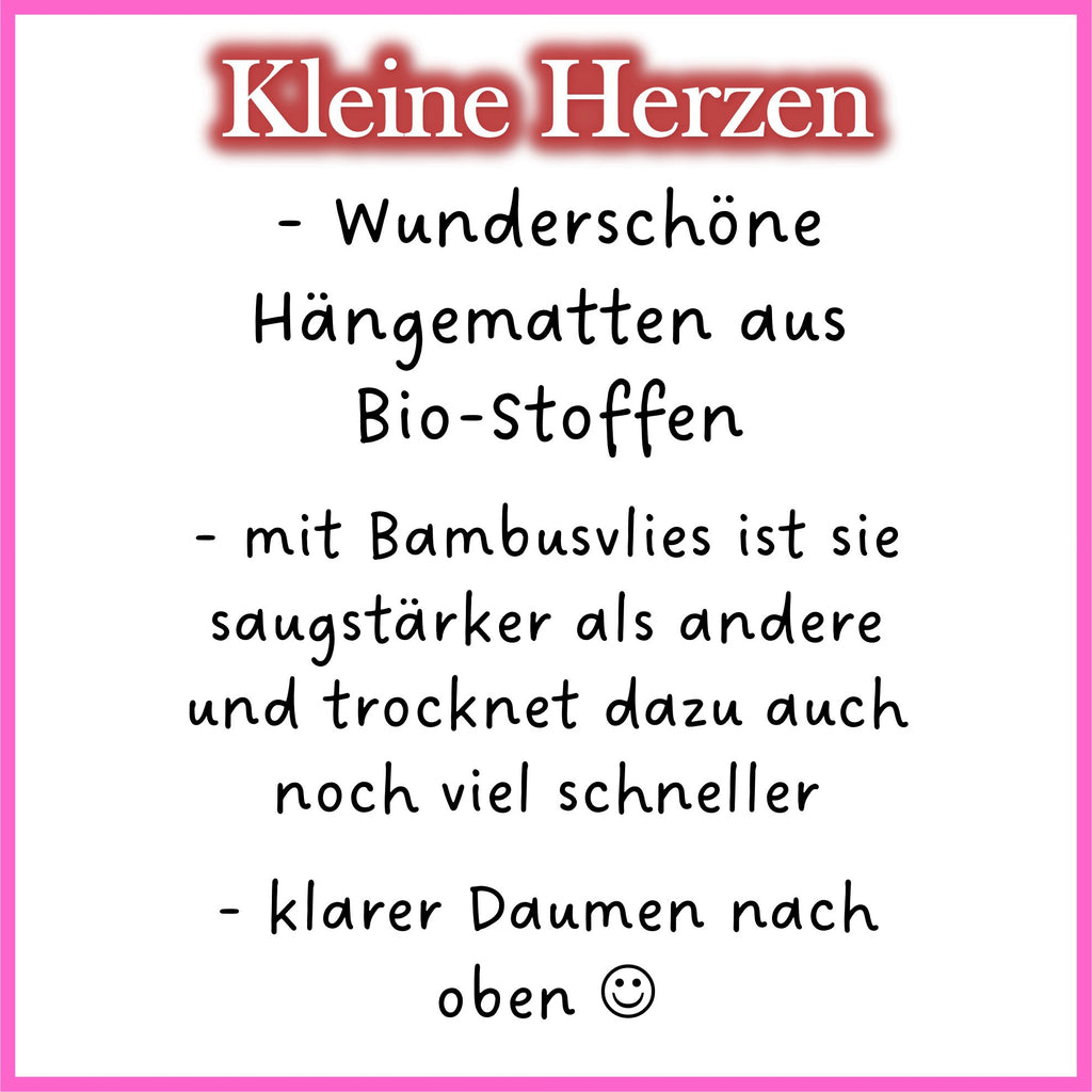 💙 Hängematte „Kleine Blaue Herzen“ – Herzdesign für Kuschelprofis