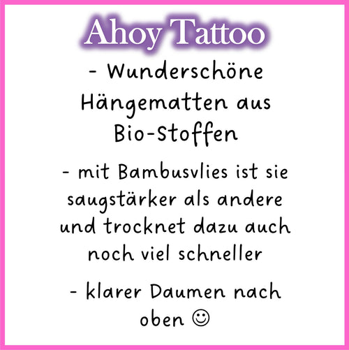 ⚓ Hängematte „Ahoy Tattoo“ – Kuschelplatz mit maritimem Flair