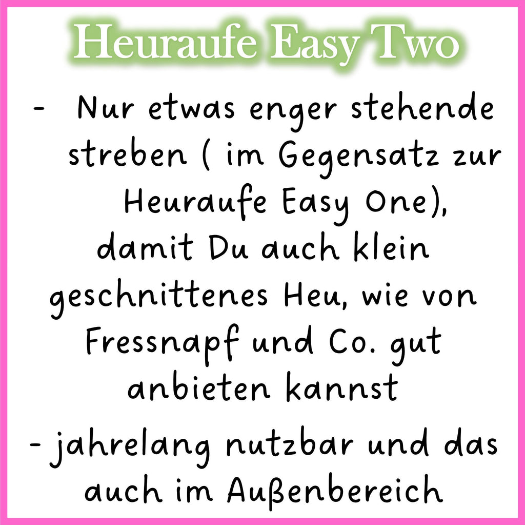 🌿🐹 Heuraufe „Easy Two“ – Nachhaltig, durchdacht & handgefertigt für deine Meerschweinchen!