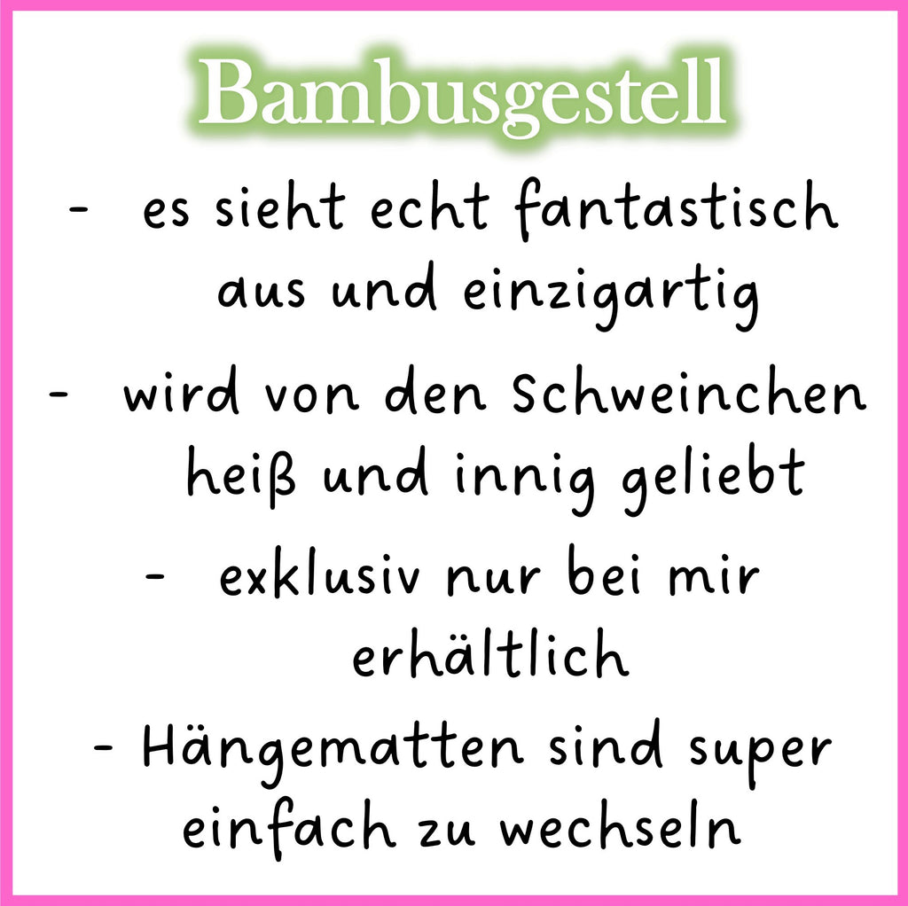 Hammock frame made of bamboo