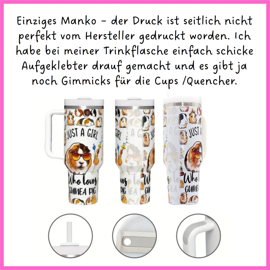 💕 Trend-Trinkflasche Just a Girl who loves Guinea Pigs